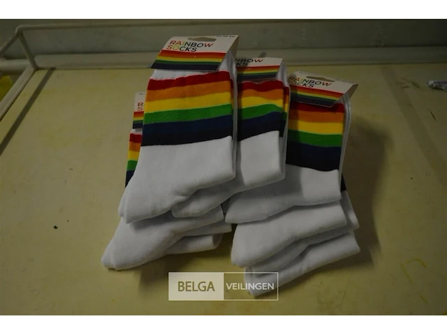 10 paar rainbow sokken 42/46 - afbeelding 1 van  3