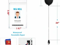 10 pack intrekbare badgehouders - afbeelding 5 van  5