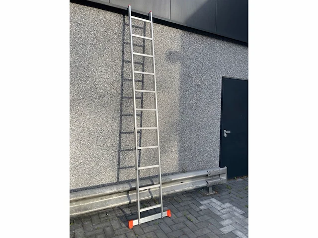 10 pcs enkele ladder 1x13 aluminium - afbeelding 2 van  3