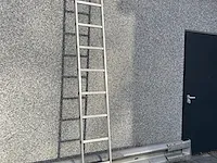 10 pcs enkele ladder 7 treden aluminium - afbeelding 1 van  7