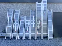 10 pcs enkele ladder 7 treden aluminium - afbeelding 2 van  7