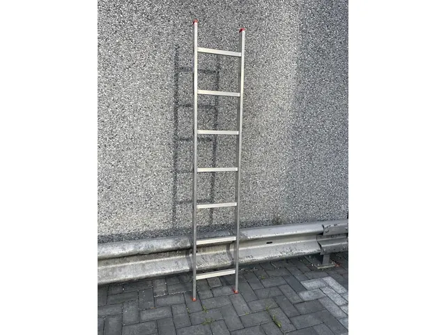 10 pcs enkele ladder 7 treden aluminium - afbeelding 7 van  7