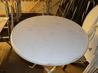 10 plooitafels rond hoog wit blad (1122) - afbeelding 5 van  5