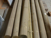 10 ronde houten palen ca 4m, diameter 20 cm - afbeelding 4 van  4