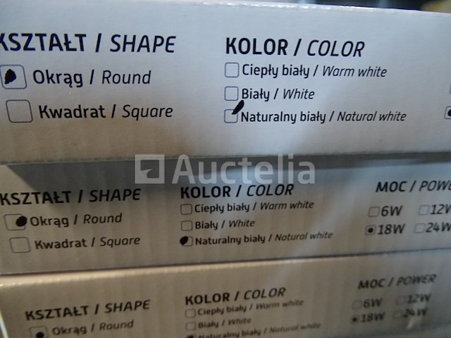 10 ronde witte led plafondlampen - afbeelding 2 van  6