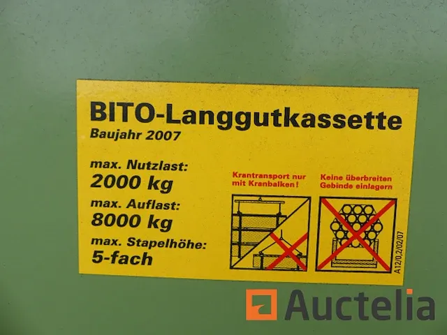 10 stapelbare metalen opbergbakken bito langgutkassette - afbeelding 1 van  7