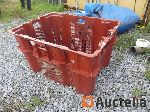 10 stapelbare plastic bakken - afbeelding 4 van  6