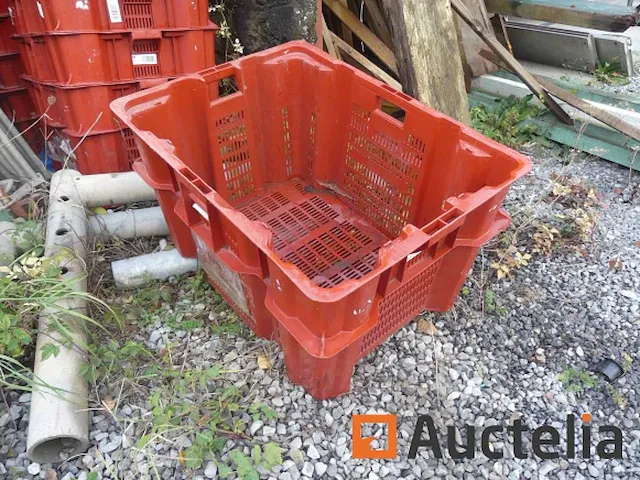 10 stapelbare plastic bakken - afbeelding 1 van  6