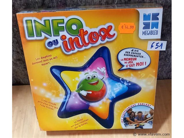10 stuks info ou intox spel - afbeelding 1 van  1