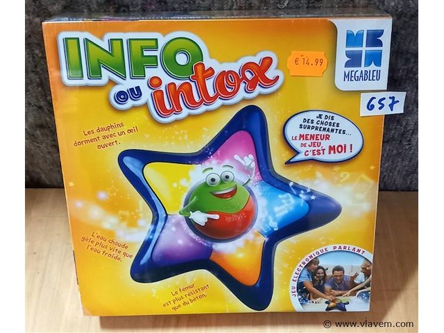 10 stuks info ou intox spel - afbeelding 1 van  1