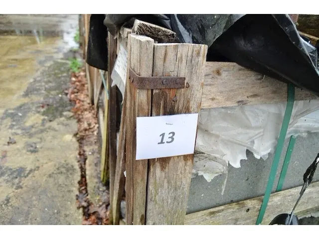 10 stuks zwart granieten platen voor tuinschermen en lage muurtjes gebrand en geborsteld met lijnen 1 zijde afgewerkt afm. 220x60x3 - afbeelding 2 van  5