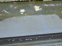 10 stuks zwart granieten platen voor tuinschermen en lage muurtjes gebrand en geborsteld met lijnen 1 zijde afgewerkt afm. 220x60x3 - afbeelding 5 van  5