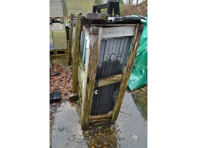 10 stuks zwart granieten platen voor tuinschermen en lage muurtjes gebrand en geborsteld met lijnen 1 zijde afgewerkt afm. 220x90x3 - afbeelding 3 van  5