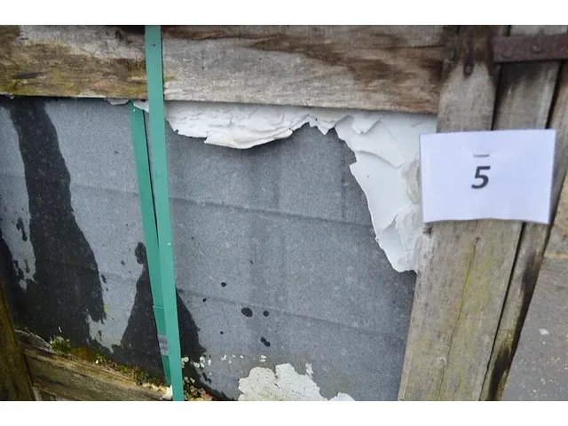10 stuks zwart granieten platen voor tuinschermen en lage muurtjes gebrand en geborsteld met lijnen 1 zijde afgewerkt afm. 220x90x3 - afbeelding 4 van  5