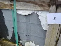 10 stuks zwart granieten platen voor tuinschermen en lage muurtjes gebrand en geborsteld met lijnen 1 zijde afgewerkt afm. 220x90x3 - afbeelding 4 van  5