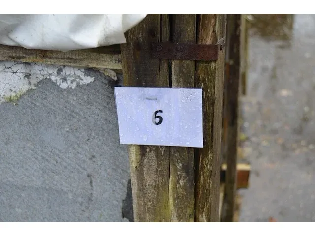 10 stuks zwart granieten platen voor tuinschermen en lage muurtjes gebrand en geborsteld met lijnen 1 zijde afgewerkt afm. 220x90x3 - afbeelding 2 van  5