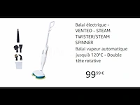 10 venteo steam twister elektrische bezems - afbeelding 2 van  4
