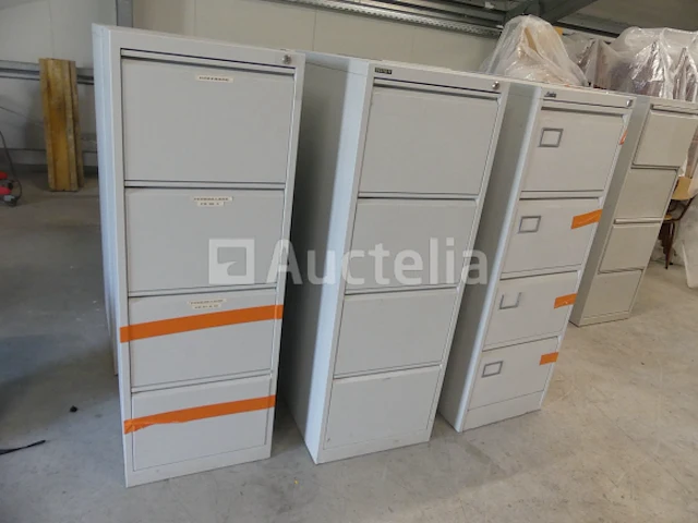 10 verticale kasten met 4 lades - afbeelding 1 van  9
