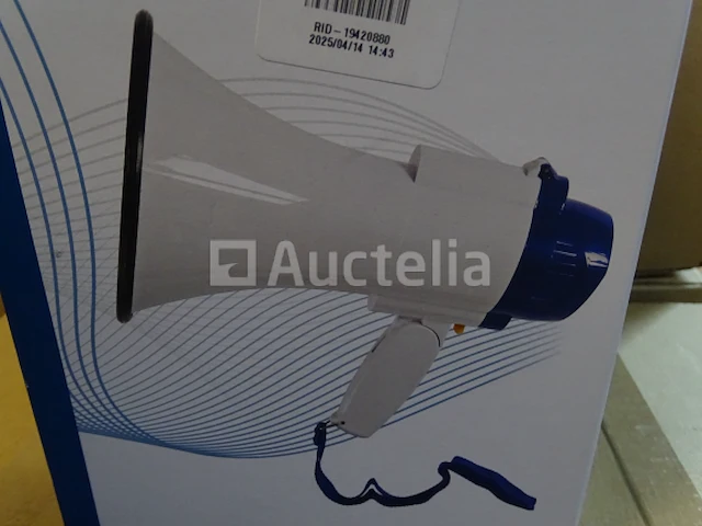 10 w megafoon 250 m bereik ingebouwde microfoon wit / nedis blauw - afbeelding 1 van  2