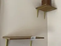 10 wandliggers met 7 spiegels en enige muurdecoratie - afbeelding 1 van  11