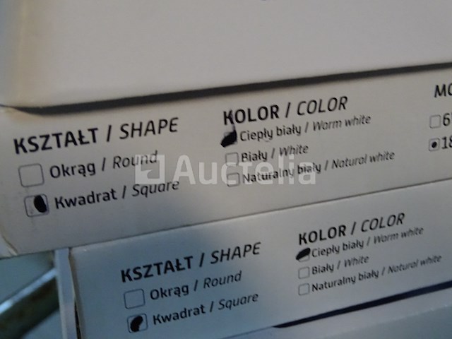 10 witte led vierkante plafondlampen - afbeelding 3 van  5