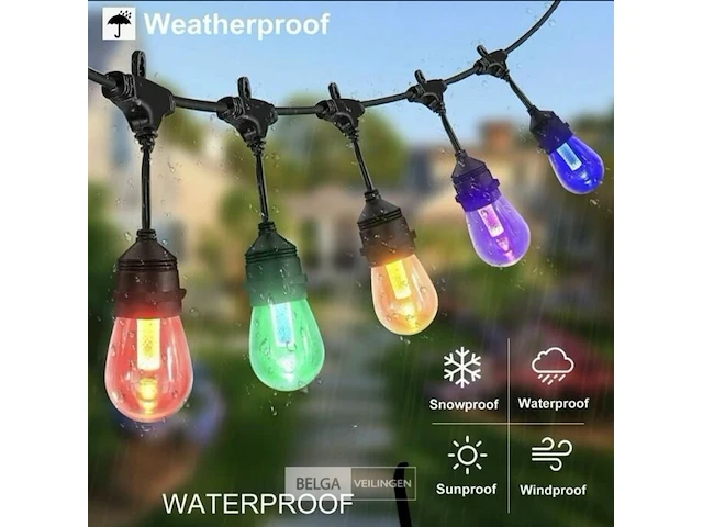 10 x 10 meter prikkabel led rgb multicolor -waterdicht. - afbeelding 1 van  5