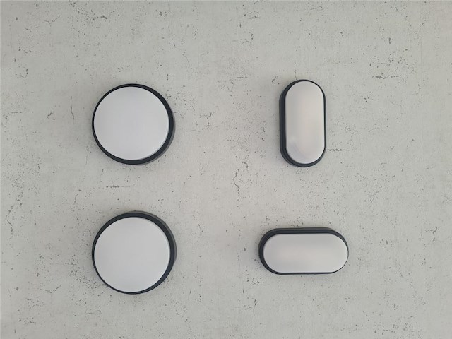 10 x 12w 3000k opbouw design led panelen rond waterdicht - afbeelding 3 van  5