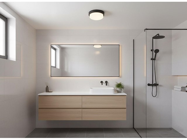 10 x 12w 4000k opbouw design led panelen rond waterdicht - afbeelding 1 van  8