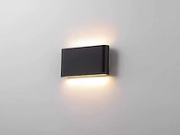 10 x 12w led design wandlamp duo licht zand zwart warm wit waterdicht - afbeelding 4 van  7