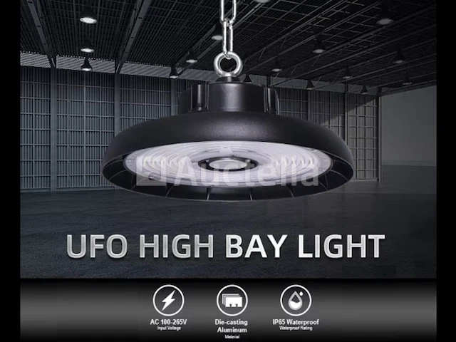10 x 200w highbay led lamp - 150lm/w - 3cct instelbaar - ip65 waterdicht - afbeelding 2 van  5