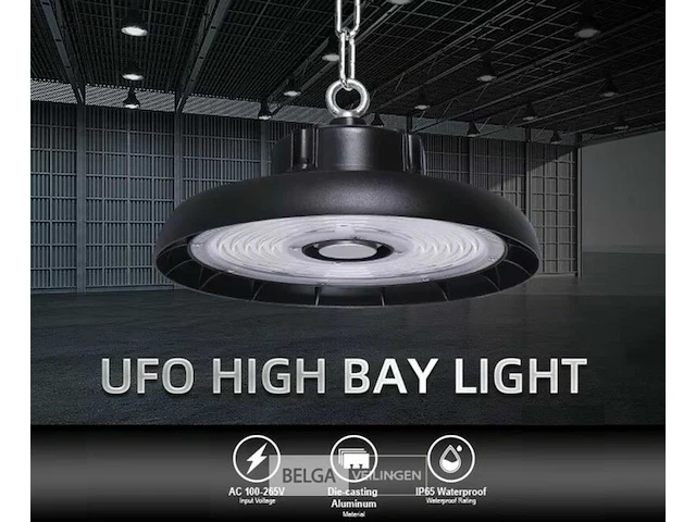 10 x 200w highbay led lamp - 150lm/w - 3cct instelbaar - ip65 waterdicht - afbeelding 1 van  6