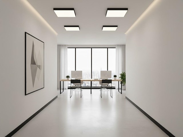 10 x 40w 4000k 60x60 smd led inbouw backlit panelen zwart frame - afbeelding 6 van  9