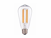 10 x 4w e27 st64 filament led bulb 2700k - afbeelding 1 van  2