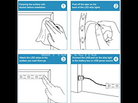 10 x 5m rgb led strip – complete kit met afstandsbediening en adapter – smd 5050 – 300 led - afbeelding 1 van  5
