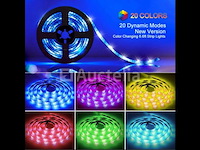 10 x 5m rgb led strip – complete kit met afstandsbediening en adapter – smd 5050 – 300 led - afbeelding 5 van  5
