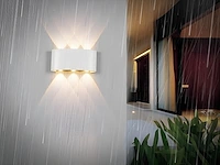 10 x 6w led ovaal wandlamp zes licht zand wit warm wit waterdicht - afbeelding 1 van  5
