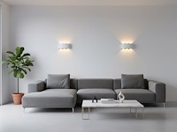 10 x 6w led ovaal wandlamp zes licht zand wit warm wit waterdicht - afbeelding 5 van  8