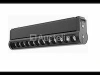 10 x alfa lineaire led-spot voor magnetische rail 48v – 18w – zwart. - afbeelding 1 van  5