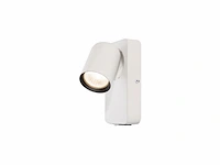 10 x bedlamp wandlamp gu10 armatuur cilinder wit en zwart draaibaar - afbeelding 2 van  4