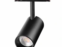 10 x bery led spot op magnetische rail 48v - 4000k neutraal wit -10w - zwart - afbeelding 2 van  6