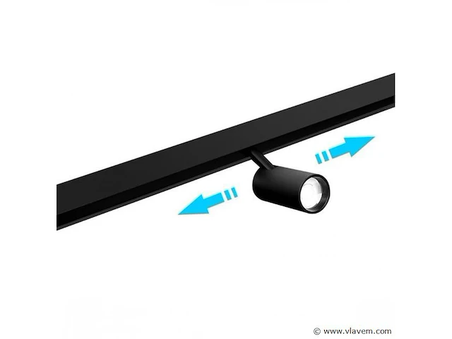 10 x bery led-spot voor magnetische rail 48v – 10w – zwart. - afbeelding 5 van  5