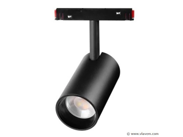 10 x bery led-spot voor magnetische rail 48v – 20w – zwart. - afbeelding 1 van  5