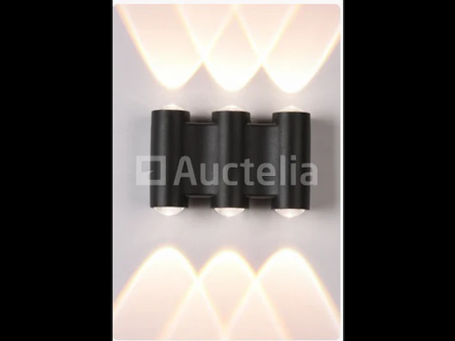 10 x bi-directionele led wandlamp – 6w – 3500k – ip54 – zwart – sw-47-3 - afbeelding 3 van  3