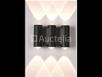 10 x bi-directionele led wandlamp – 6w – 3500k – ip54 – zwart – sw-47-3 - afbeelding 3 van  3
