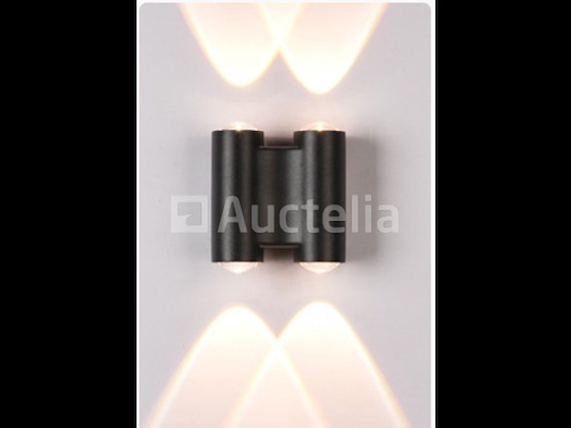 10 x bidirectioneel led wandlamp – 4w – 3500k – ip54 – zwart – sw-47-2 - afbeelding 3 van  3