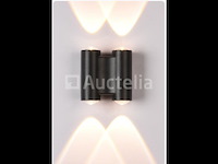 10 x bidirectioneel led wandlamp – 4w – 3500k – ip54 – zwart – sw-47-2 - afbeelding 3 van  3