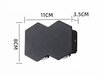 10 x bidirectionele led wandlamp – 4w – 3500k – ip54 – zwart – sw-51-2 - afbeelding 3 van  5