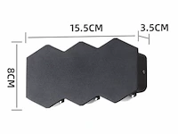 10 x bidirectionele led wandlamp – 6w – 3500k – ip54 – zwart – sw-51-3 - afbeelding 3 van  5