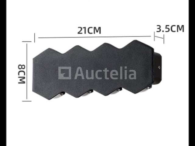 10 x bidirectionele led wandlamp – 8w – 3500k – ip54 – zwart – sw-51-4 - afbeelding 4 van  5