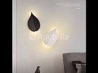 10 x bladvorm led wandlamp – 2 x 3w – 3500k neutraal wit – zwart – ip54 (sw-239) - afbeelding 3 van  3